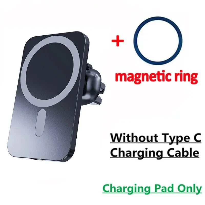30W Magnetic Car Wireless Charger Mount for iPhone 12–15 Series - Ingrid Just Unique