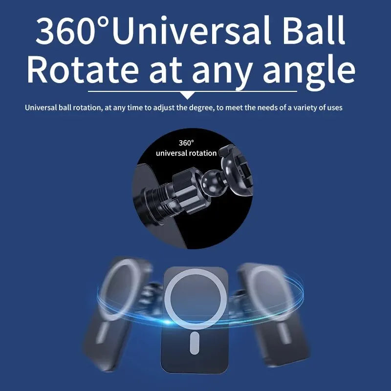 30W Magnetic Car Wireless Charger Mount for iPhone 12–15 Series - Ingrid Just Unique