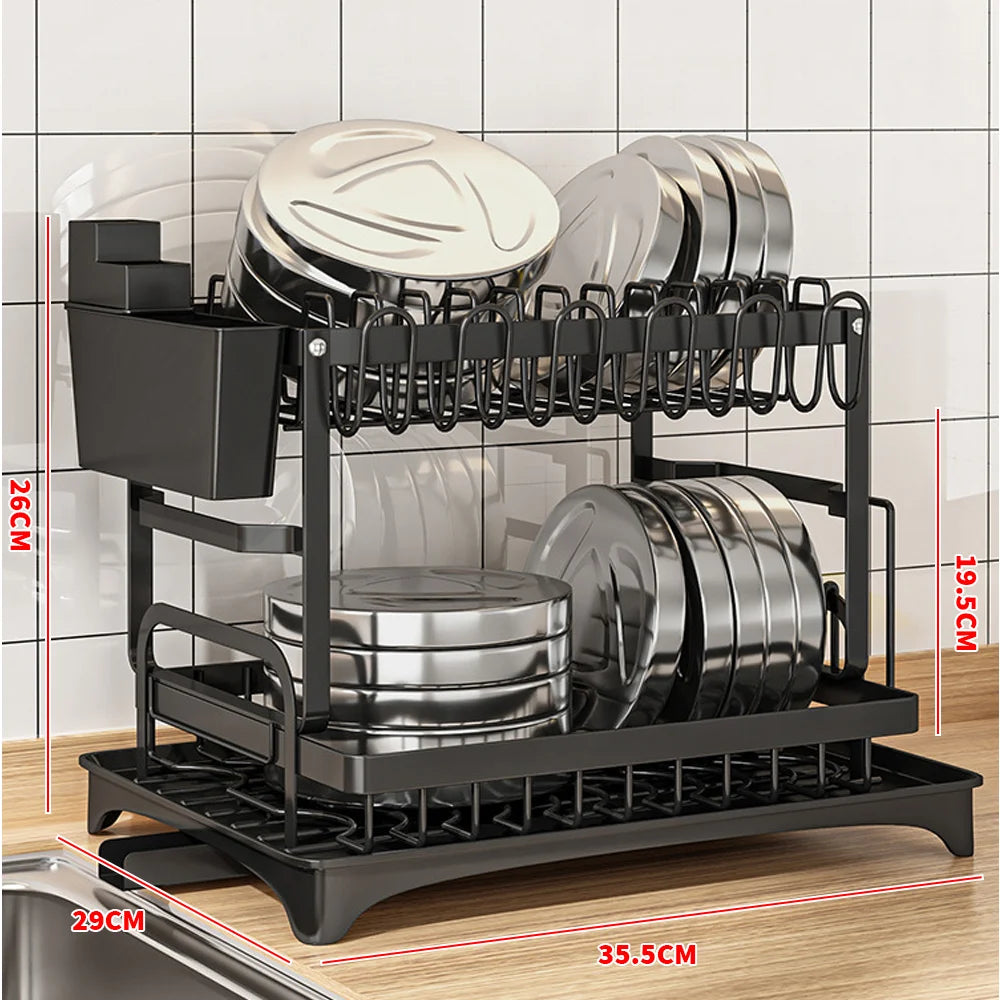 Adjustable Kitchen Sink Dish Drainer Rack - Ingrid Just Unique