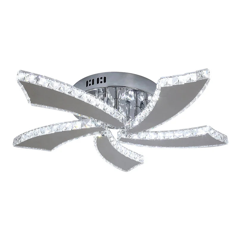 K9 Crystal LED Chandelier Ceiling Light – Modern Flush Mount Design - Ingrid Just Unique