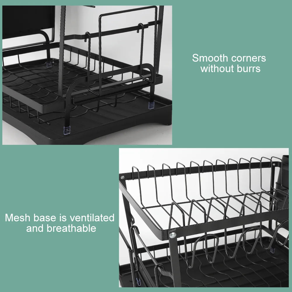 Adjustable Kitchen Sink Dish Drainer Rack - Ingrid Just Unique