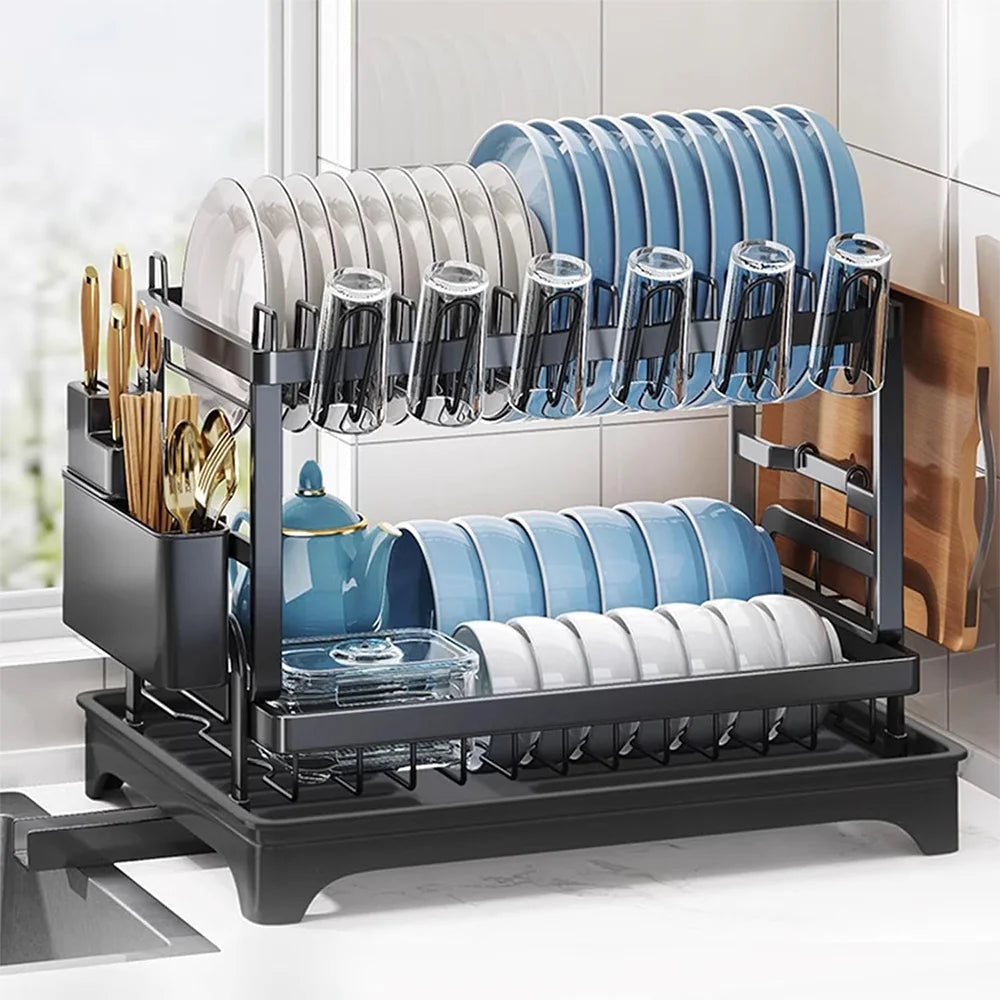 Adjustable Kitchen Sink Dish Drainer Rack - Ingrid Just Unique