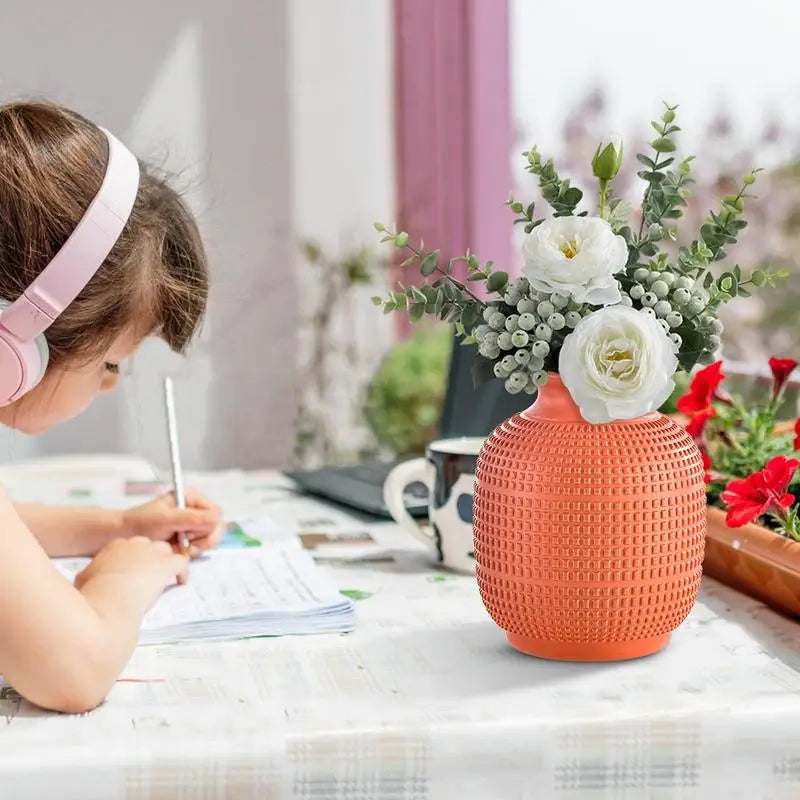 Modern Unbreakable Imitation Ceramic Vase - Ingrid Just Unique