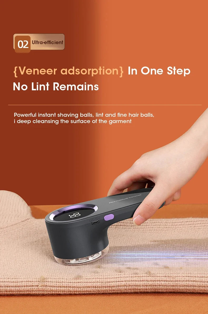 LED Digital Fabric Shaver – USB Rechargeable Lint Remover - Ingrid Just Unique