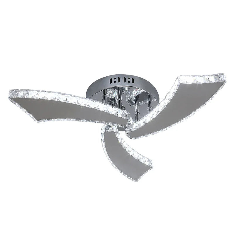 K9 Crystal LED Chandelier Ceiling Light – Modern Flush Mount Design - Ingrid Just Unique