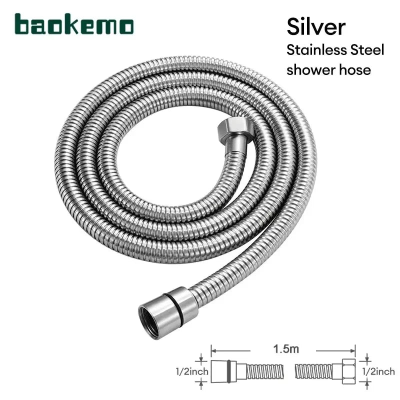 Flexible Stainless Steel Shower Hose - Hot and Cold Water - Ingrid Just Unique