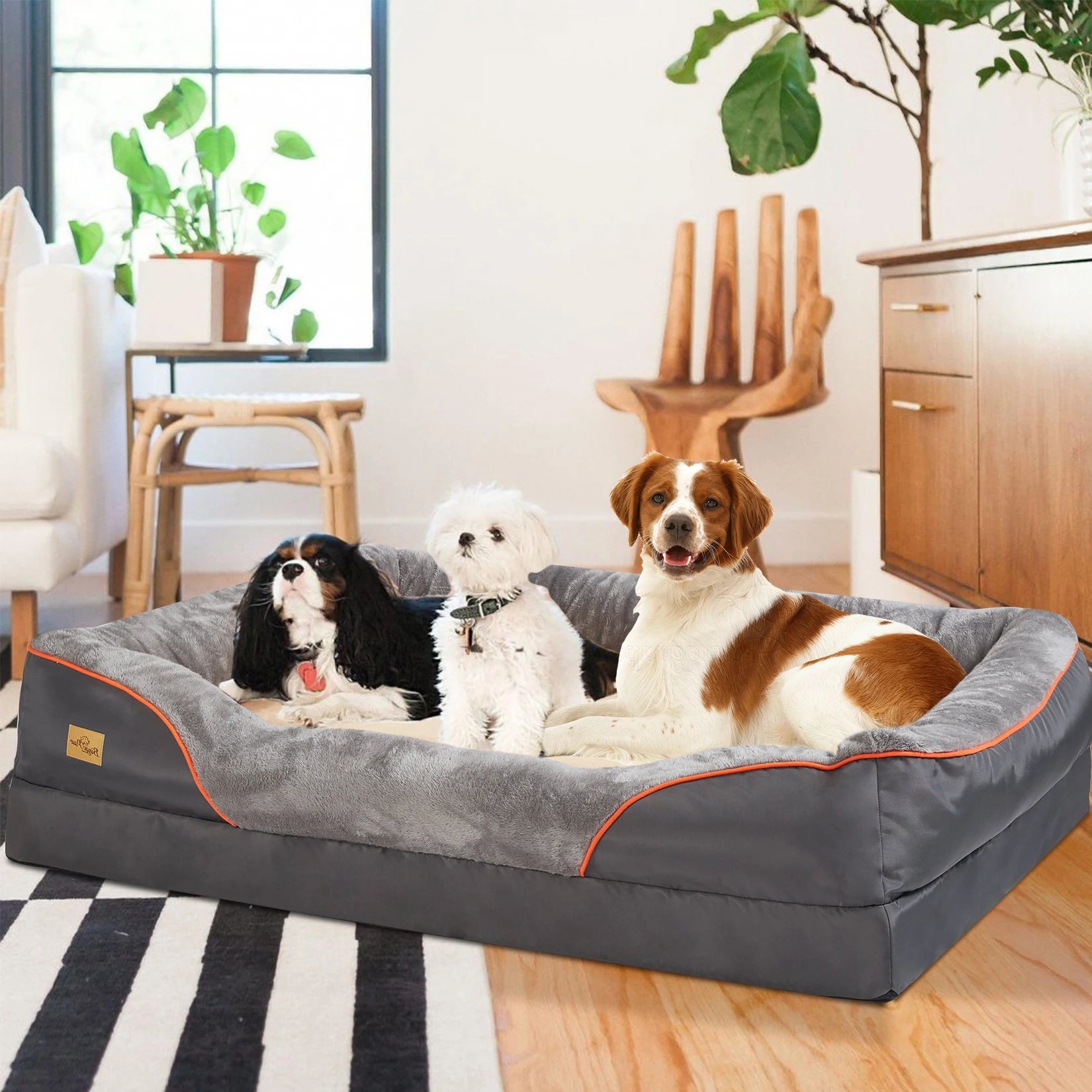 Large Waterproof Dog Bed with Removable Washable Cover - Ingrid Just Unique