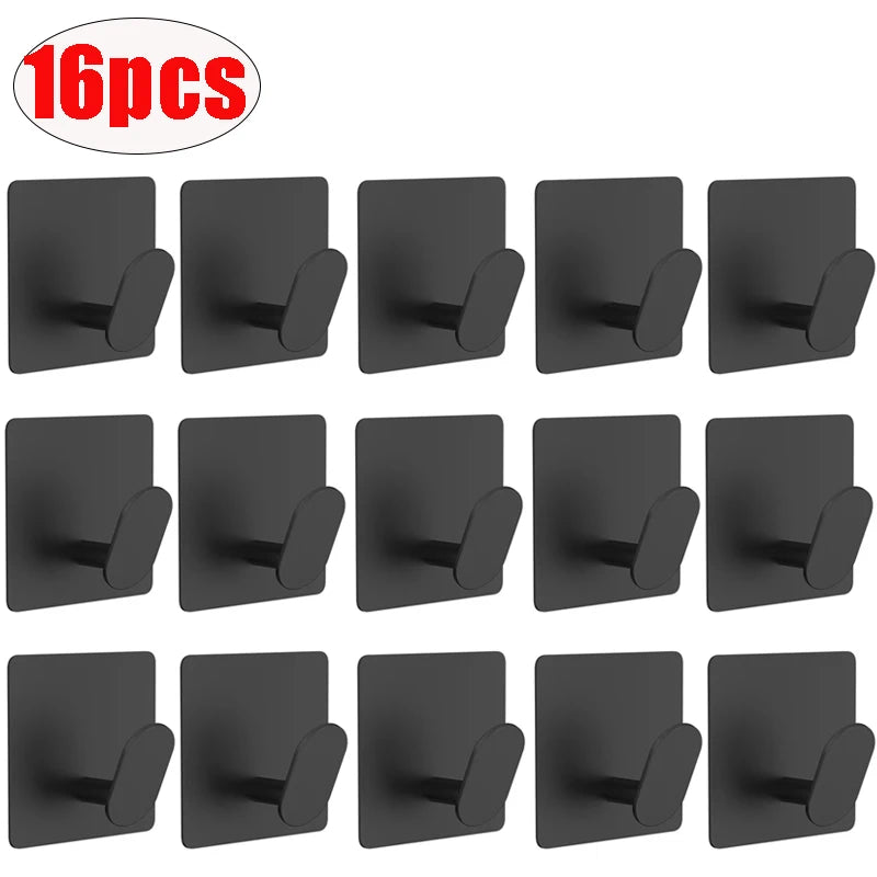 Stainless Steel Adhesive Bathroom Hooks (1–4PCS Set) - Ingrid Just Unique