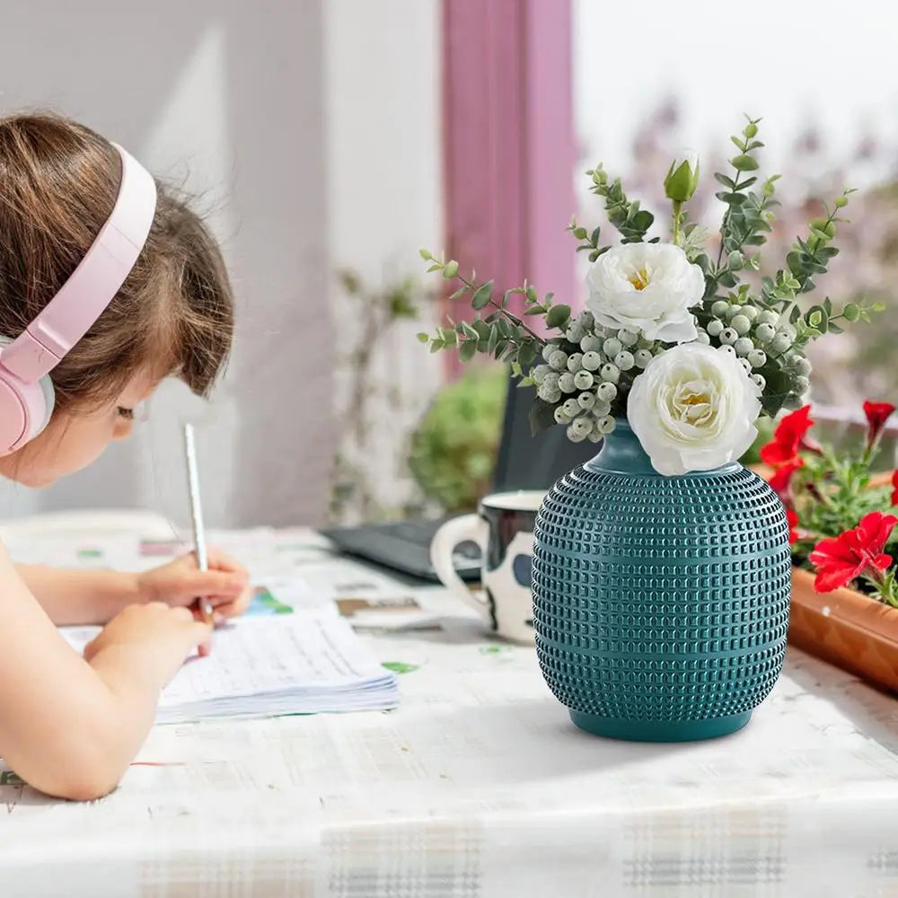 Modern Unbreakable Imitation Ceramic Vase - Ingrid Just Unique