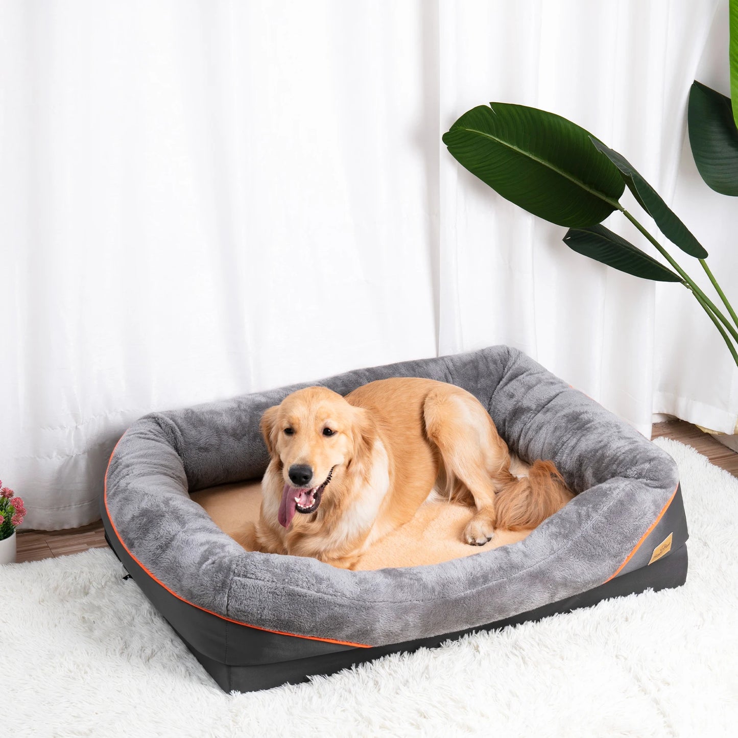 Large Waterproof Dog Bed with Removable Washable Cover - Ingrid Just Unique