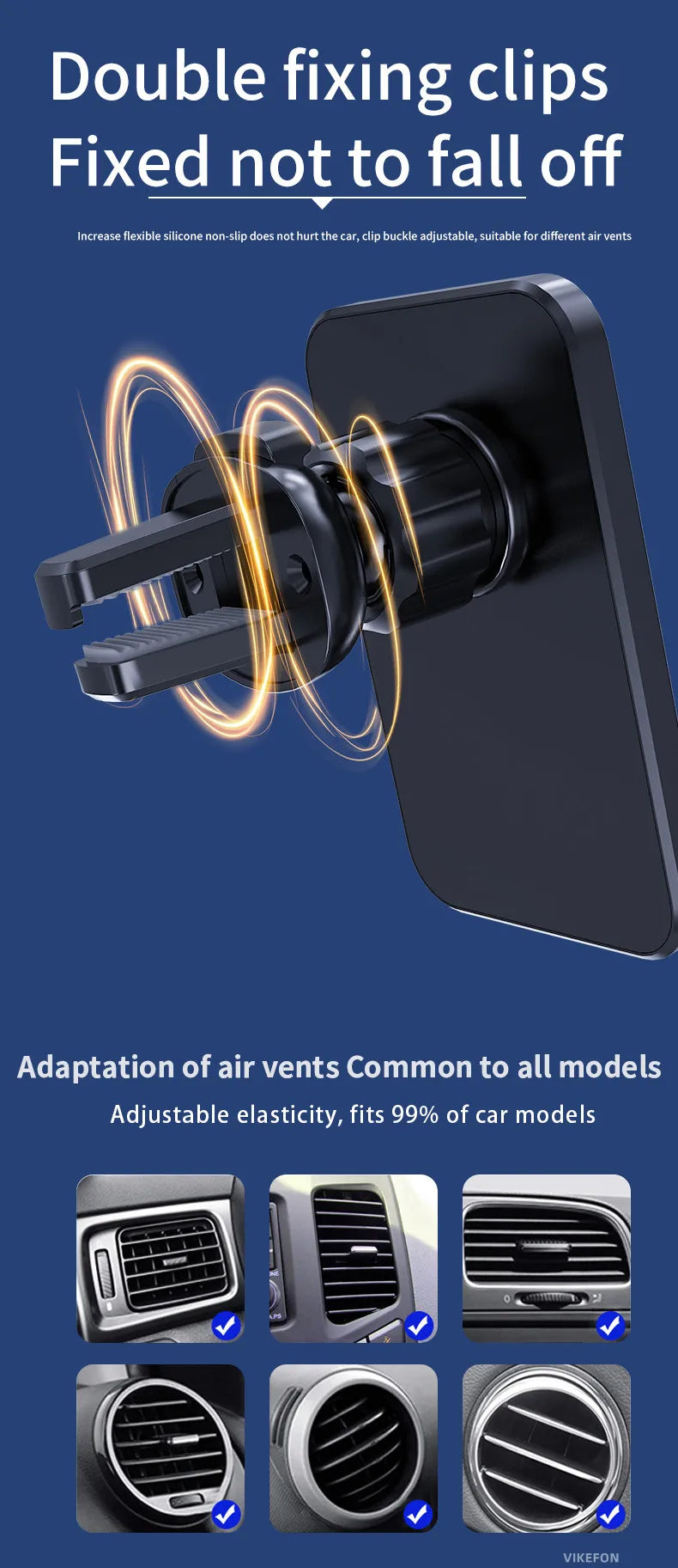 30W Magnetic Car Wireless Charger Mount for iPhone 12–15 Series - Ingrid Just Unique