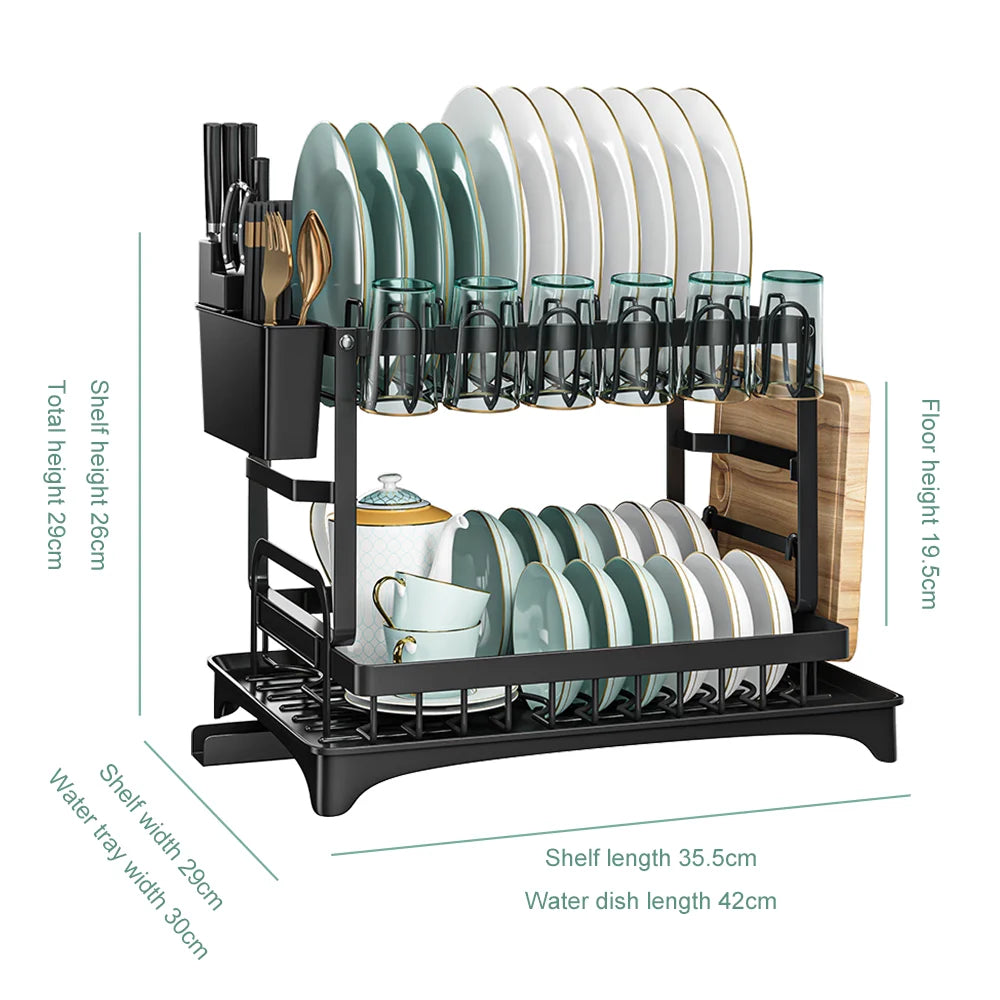 Adjustable Kitchen Sink Dish Drainer Rack - Ingrid Just Unique