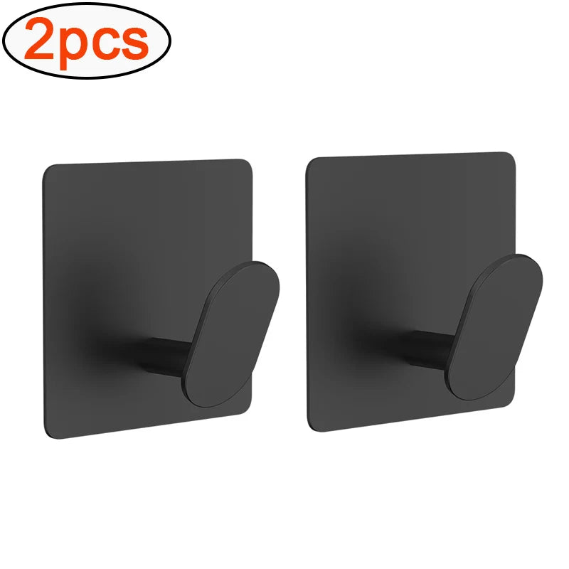 Stainless Steel Adhesive Bathroom Hooks (1–4PCS Set) - Ingrid Just Unique